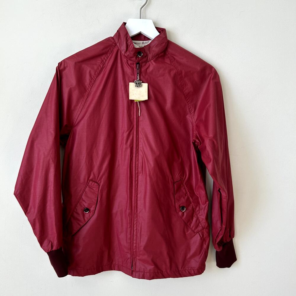 West Wind Jacket Womens Size M Made in the USA Red Union ACTWU Full Zip Coat